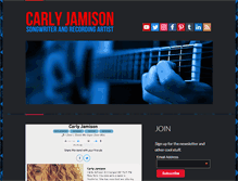 Tablet Screenshot of carlyjamison.com